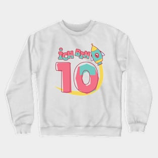 I am 10 | Happy Birthdays Gift Crewneck Sweatshirt